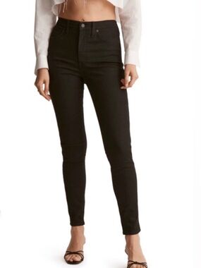 New Madewell Roadtripper Black Skinny Jeans Stretch Denim Size 30